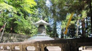 The shrine of Tokugawa Ieyasu at Nikko Toshogu shrine.  Ieyasu died on 17 April 1616 and in 1636, his grandson, Shogun Tokugawa Iemitsu (1604-51) rebuilt the shrine.  Today Nikko Toshogu Shrine is a World Heritage Site. 